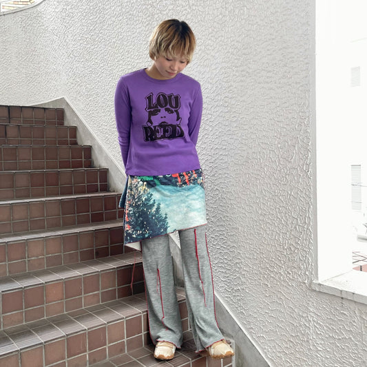 Lou reed longsleeve / purple / エアブラシロングスリーブTシャツ