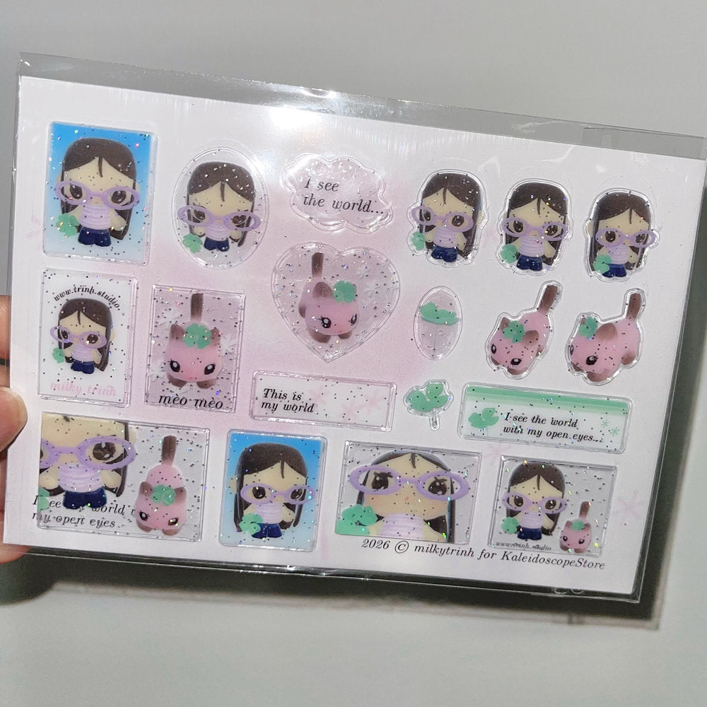 【milkytrinh】I see the world sticker / ステッカー