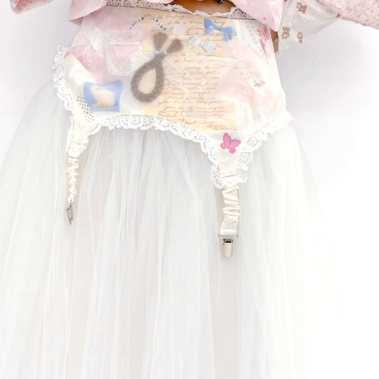 Anette Garter Tutu Skirt / White / ガーターベルト付きチュチュスカート