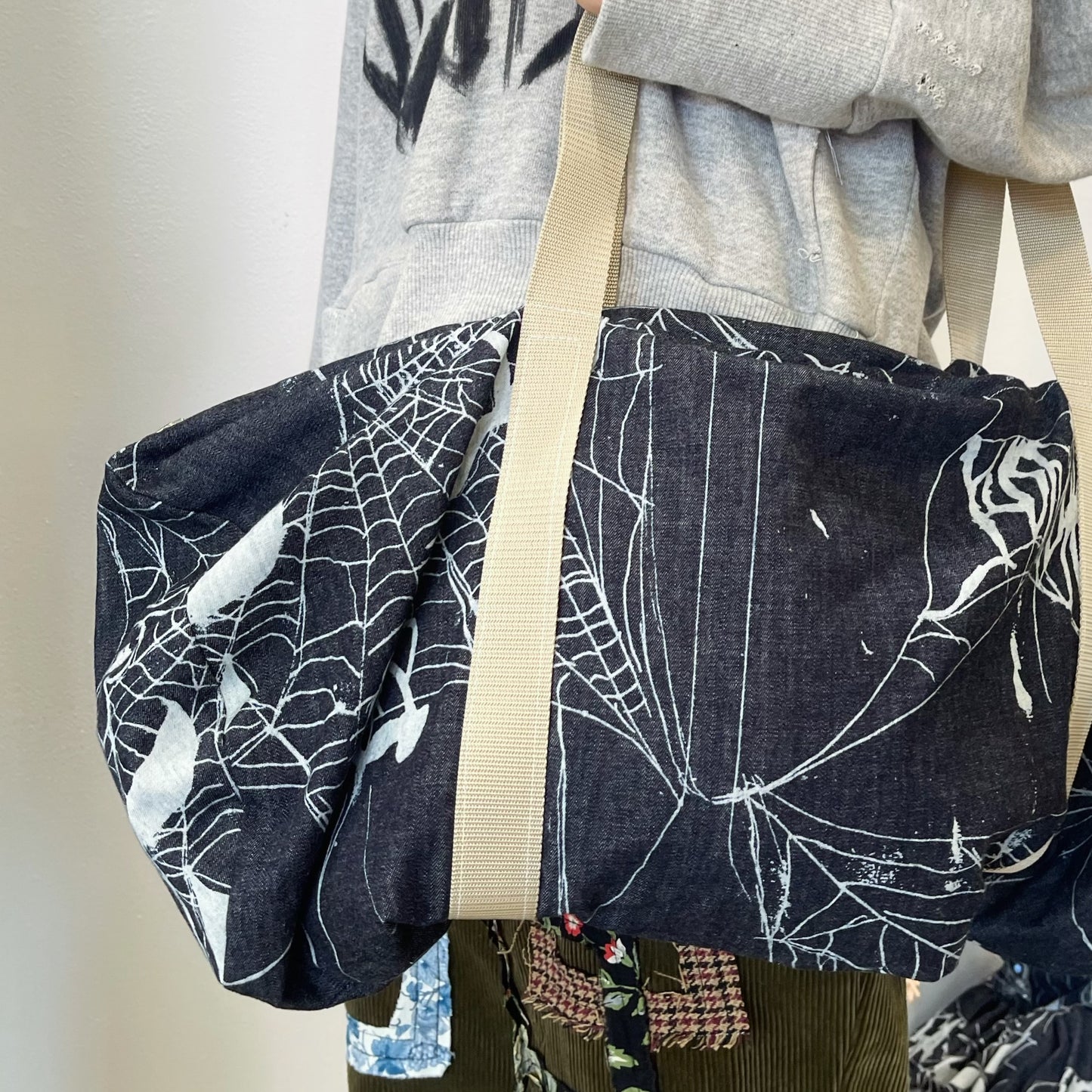 Denim big bag / スパイダーデニムビッグバッグ