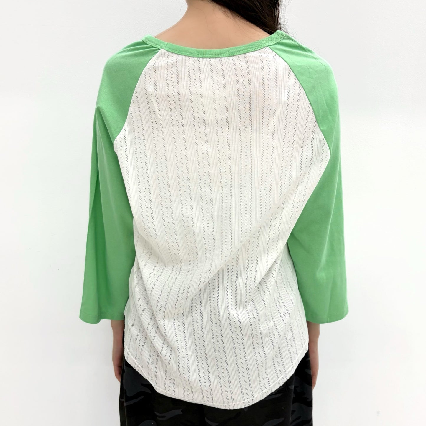 [F.E.E.S] eyelet raglan t-shirt / white / ラグランスリーブTシャツ