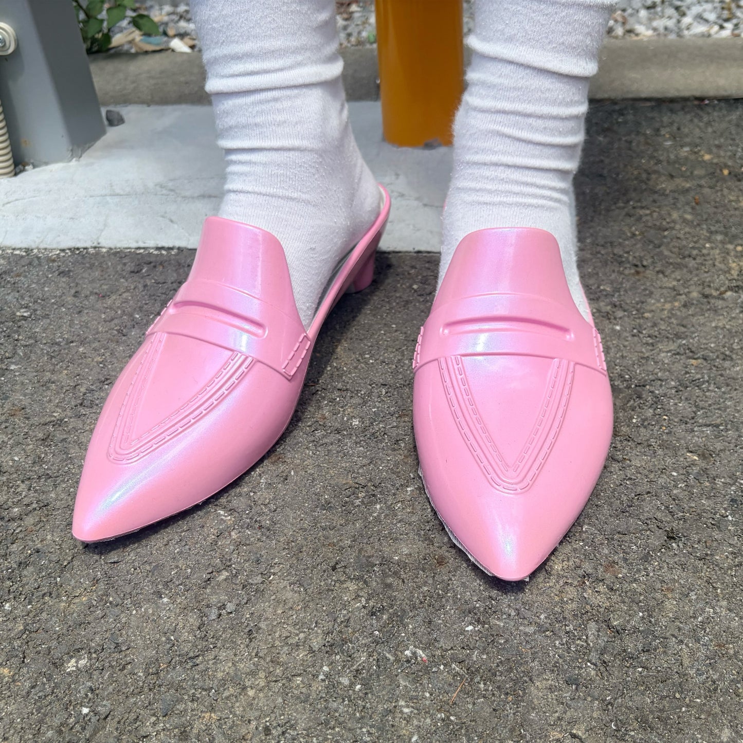 MRS.WANG / SHINY PINK / ミュール