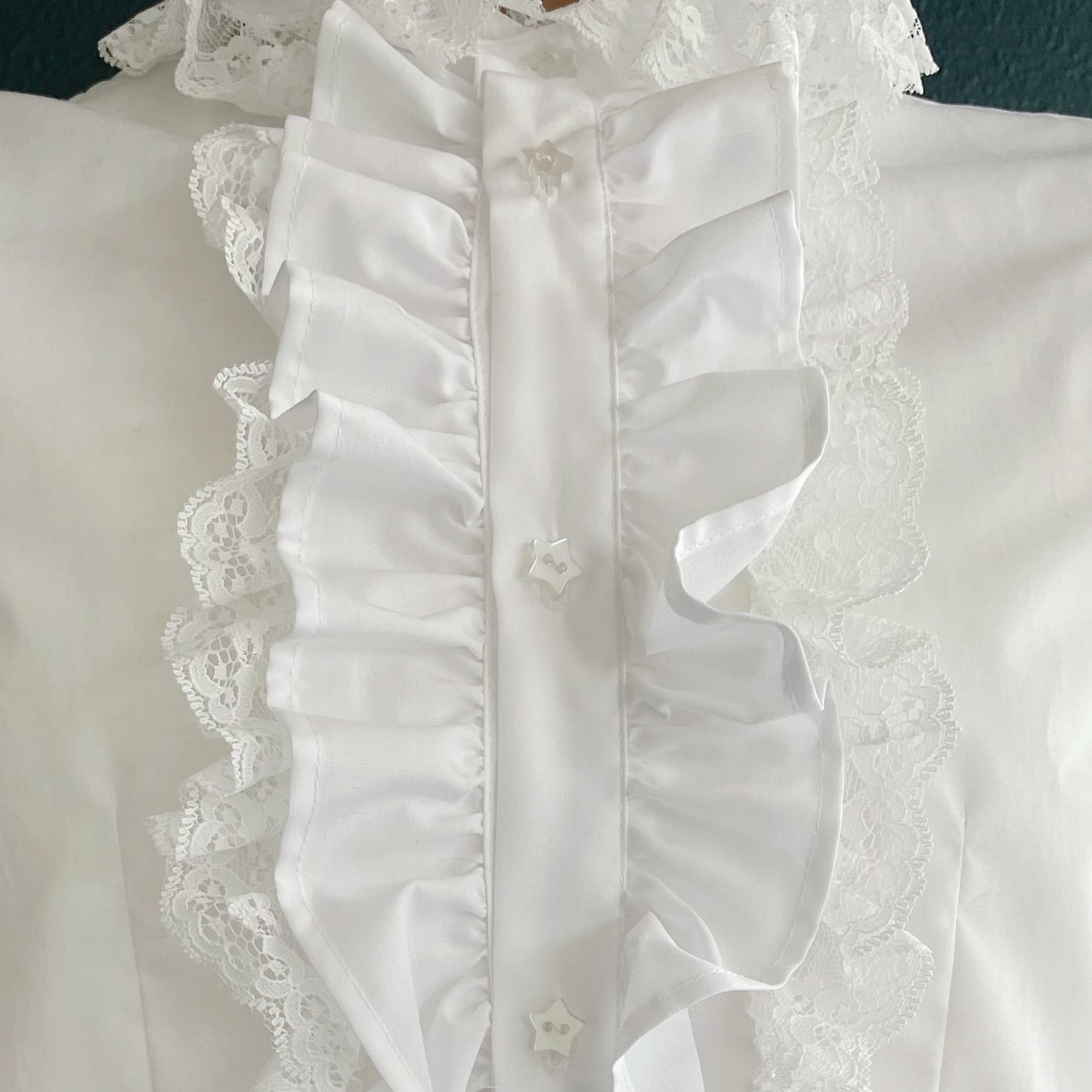 Frill short shirts / White / フリルショートシャツ