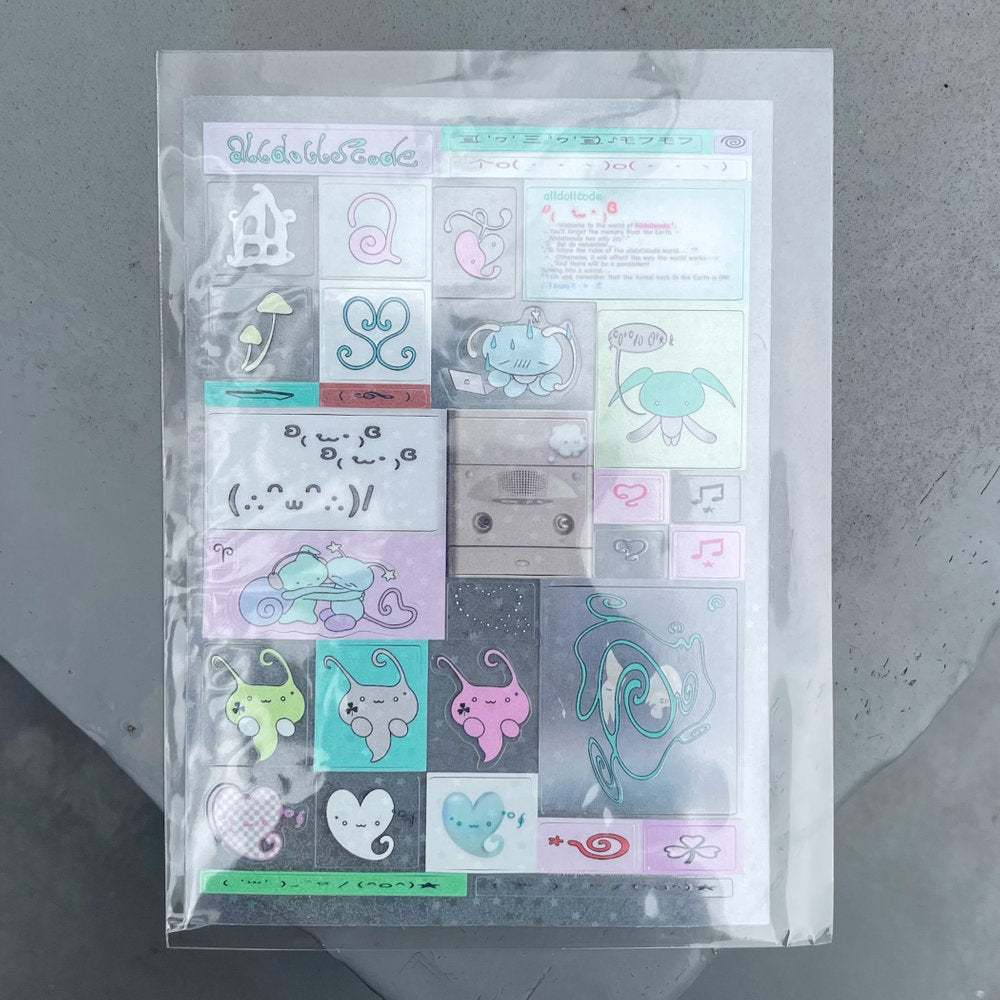 【alldollscode】sticker1 / ステッカー