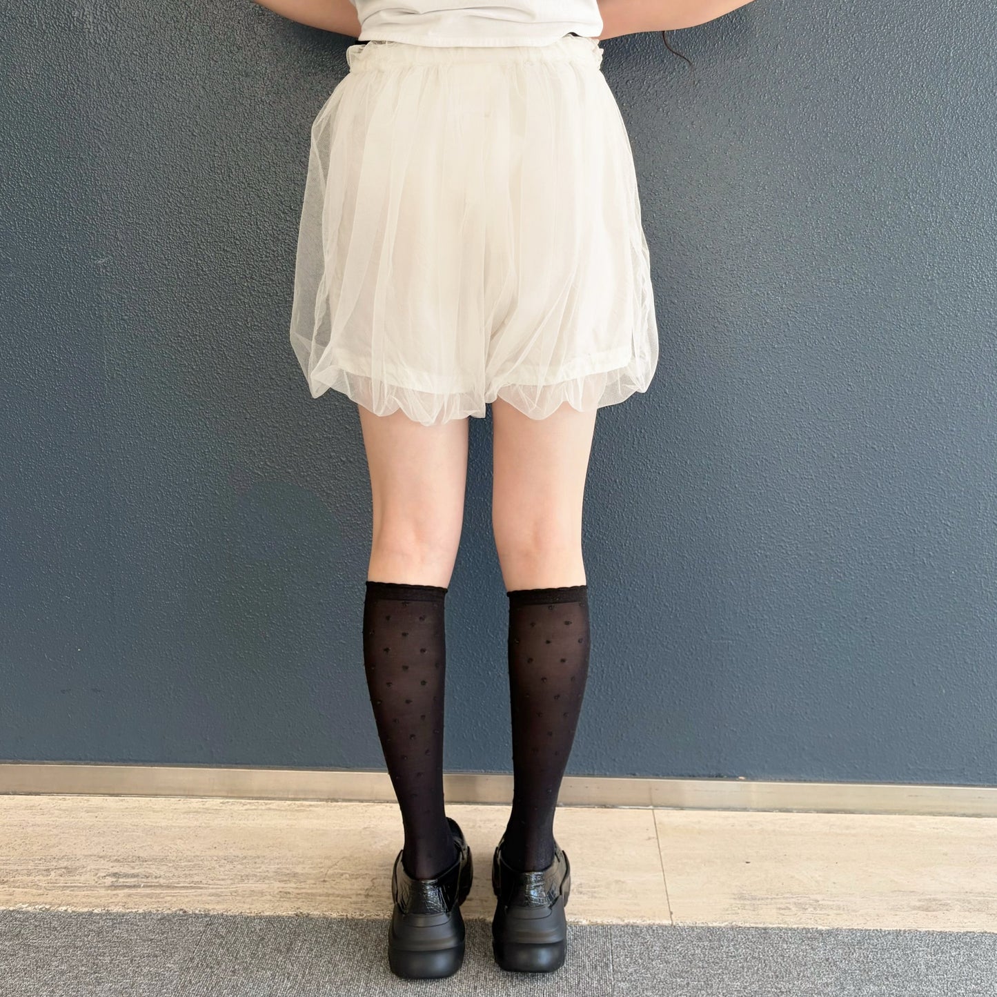 Tulle short pants / White / チュールショートパンツ