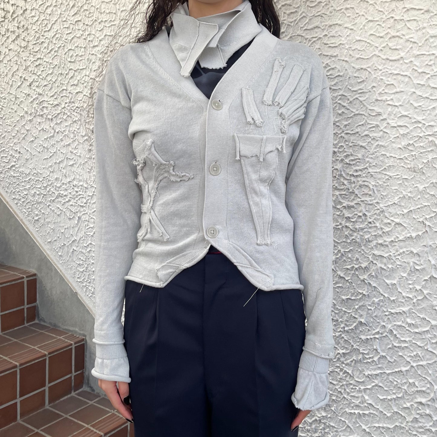 【TONII MONDO】-hain cardigan / Gray / ハインカーディガン