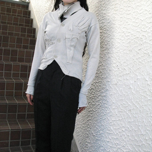 【TONII MONDO】-hain cardigan / Gray / ハインカーディガン