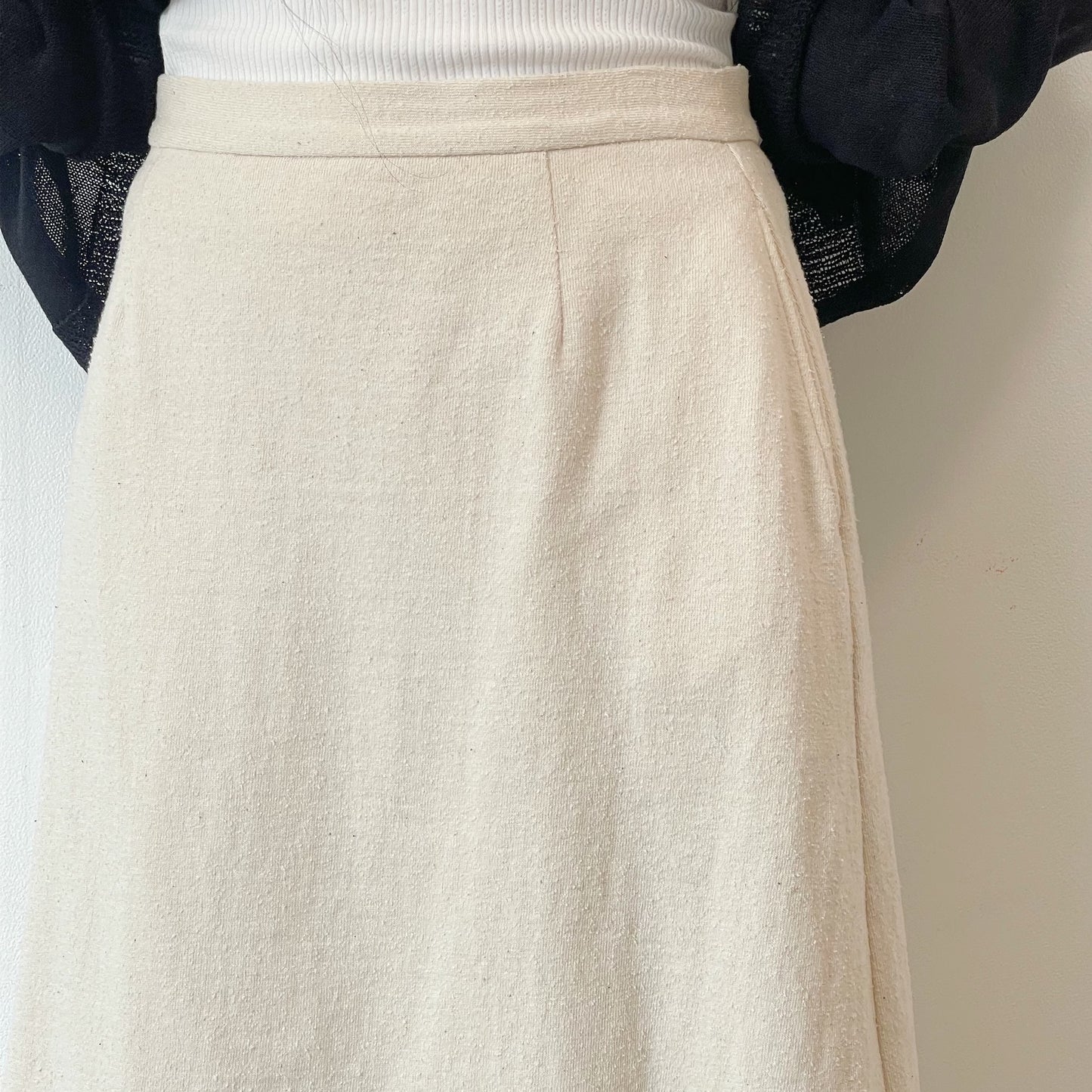 cotton skirt / ivory / コットンウールスカート