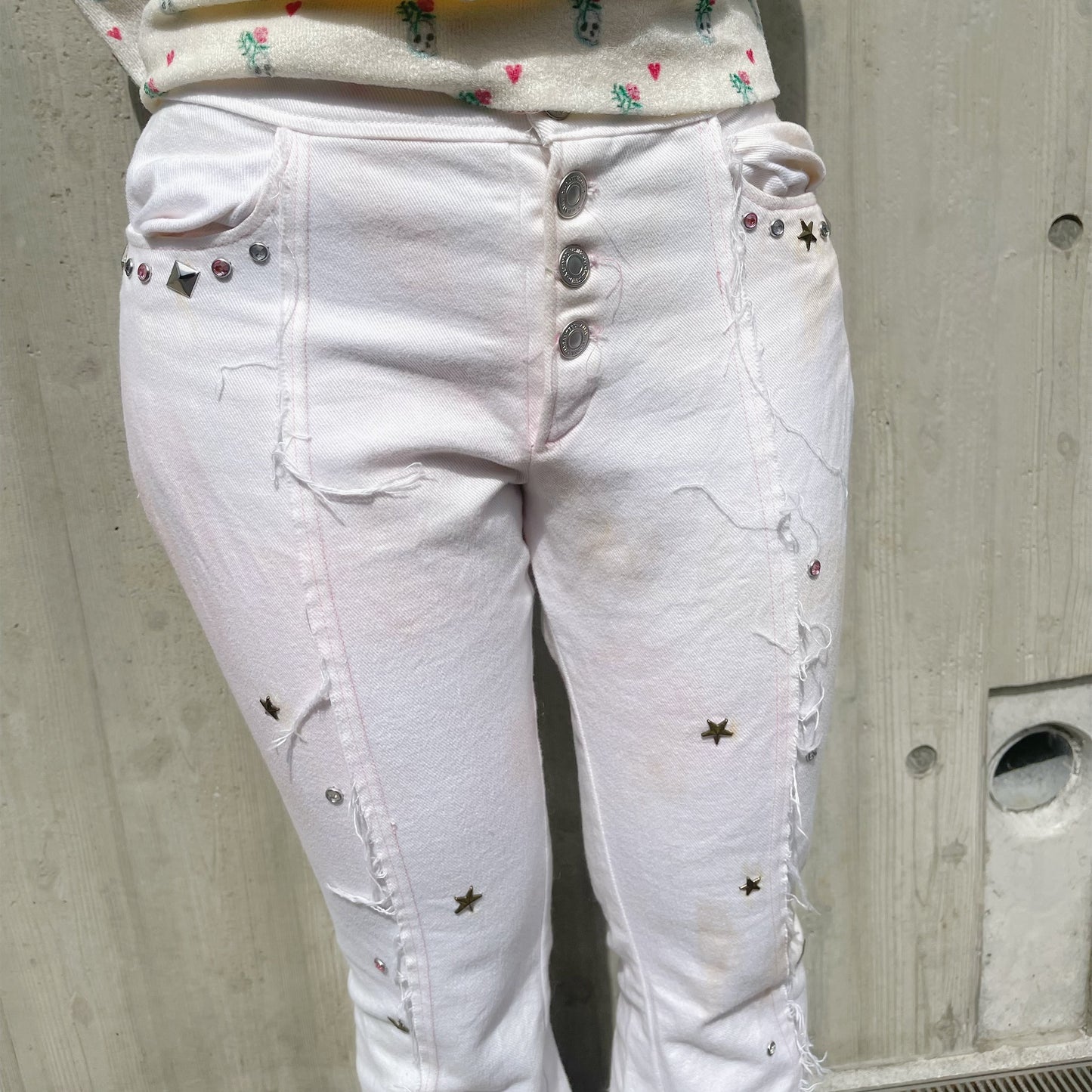 Punk trousers / White / パンクトラウザーズ