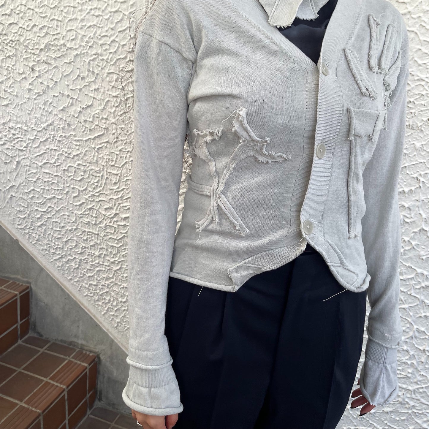 【TONII MONDO】-hain cardigan / Gray / ハインカーディガン