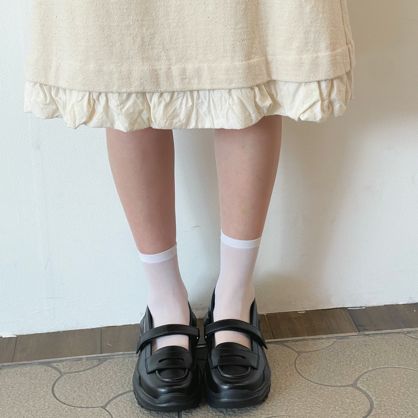 cotton skirt / ivory / コットンウールスカート