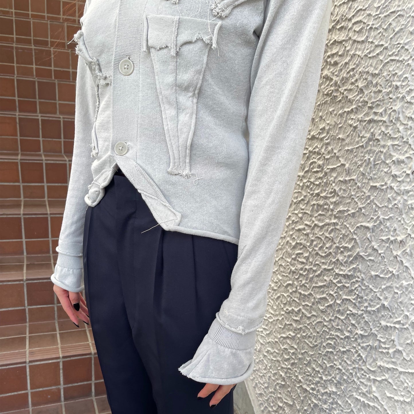 【TONII MONDO】-hain cardigan / Gray / ハインカーディガン