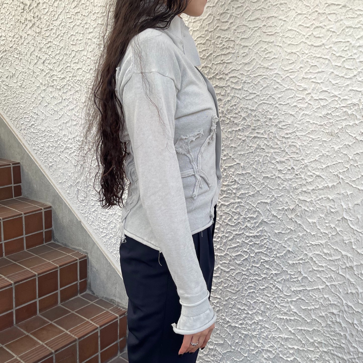 【TONII MONDO】-hain cardigan / Gray / ハインカーディガン