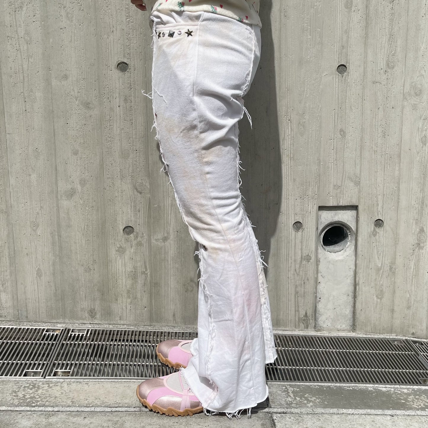 Punk trousers / White / パンクトラウザーズ