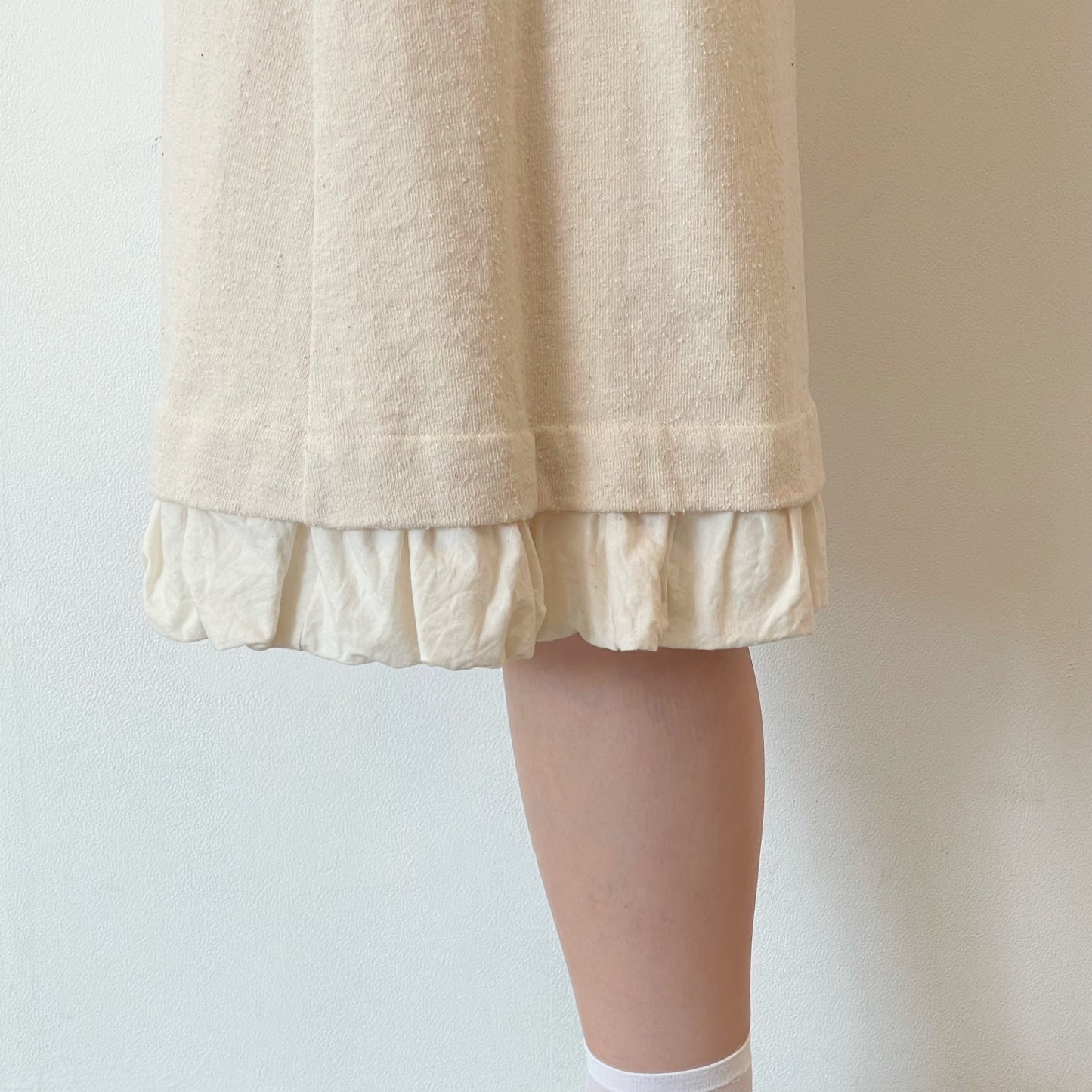 cotton skirt / ivory / コットンウールスカート