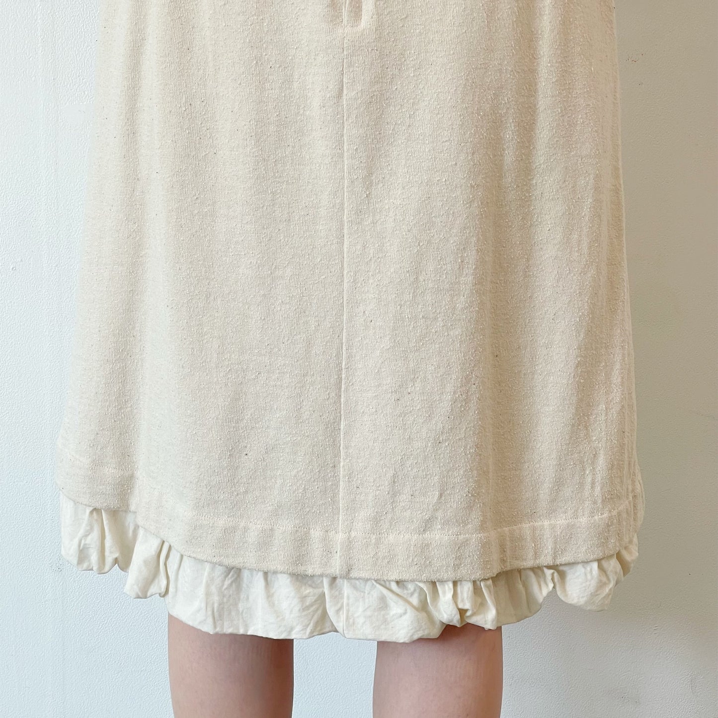 cotton skirt / ivory / コットンウールスカート