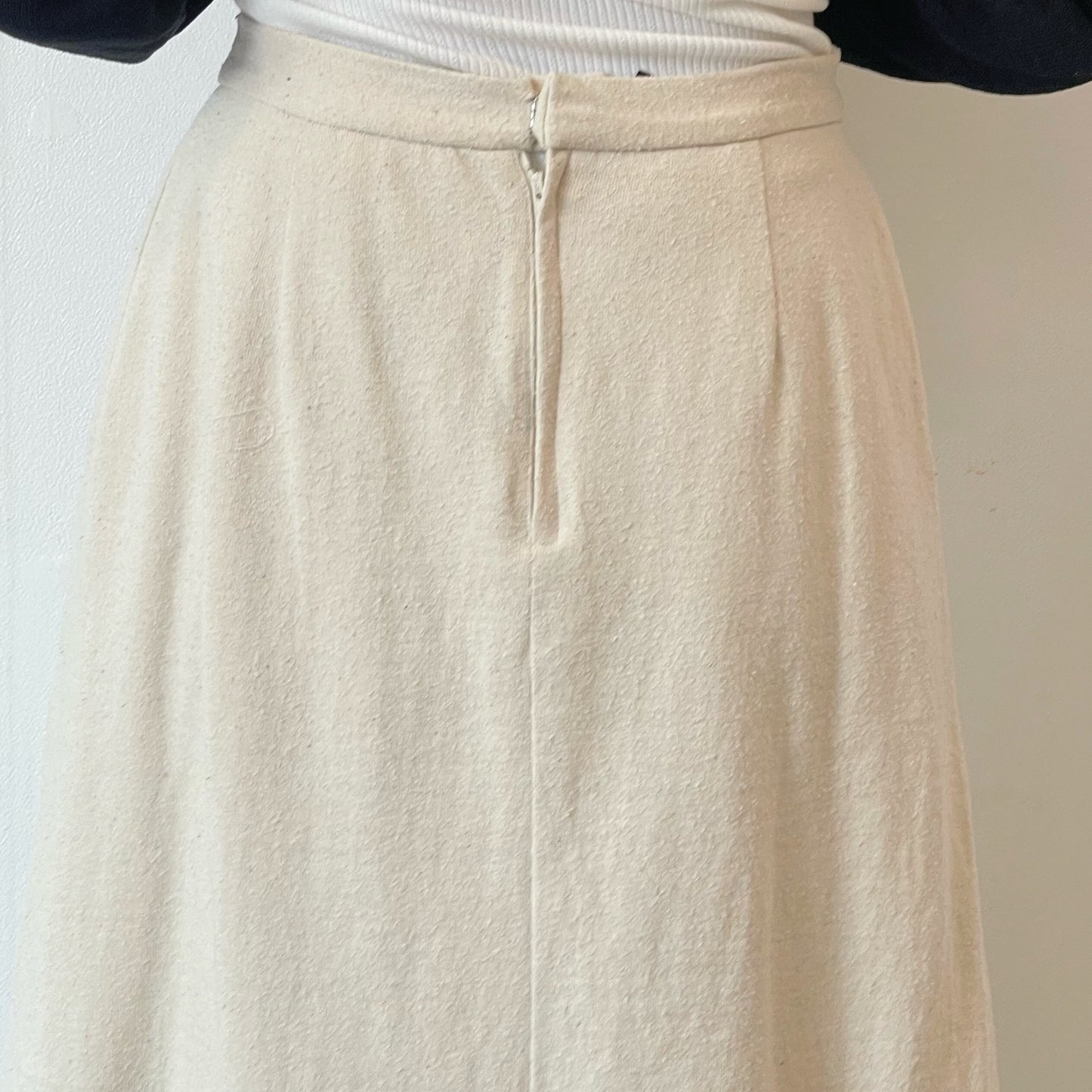 cotton skirt / ivory / コットンウールスカート