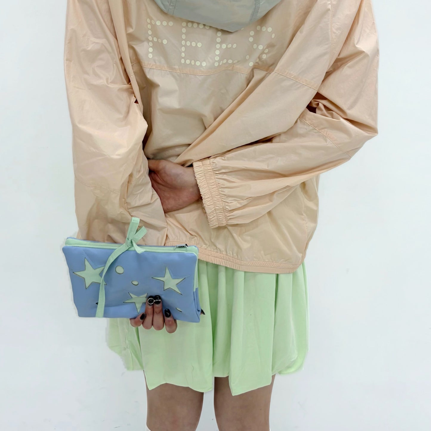 Jumping Star Book / light green×sky / ノート付きブックカバー