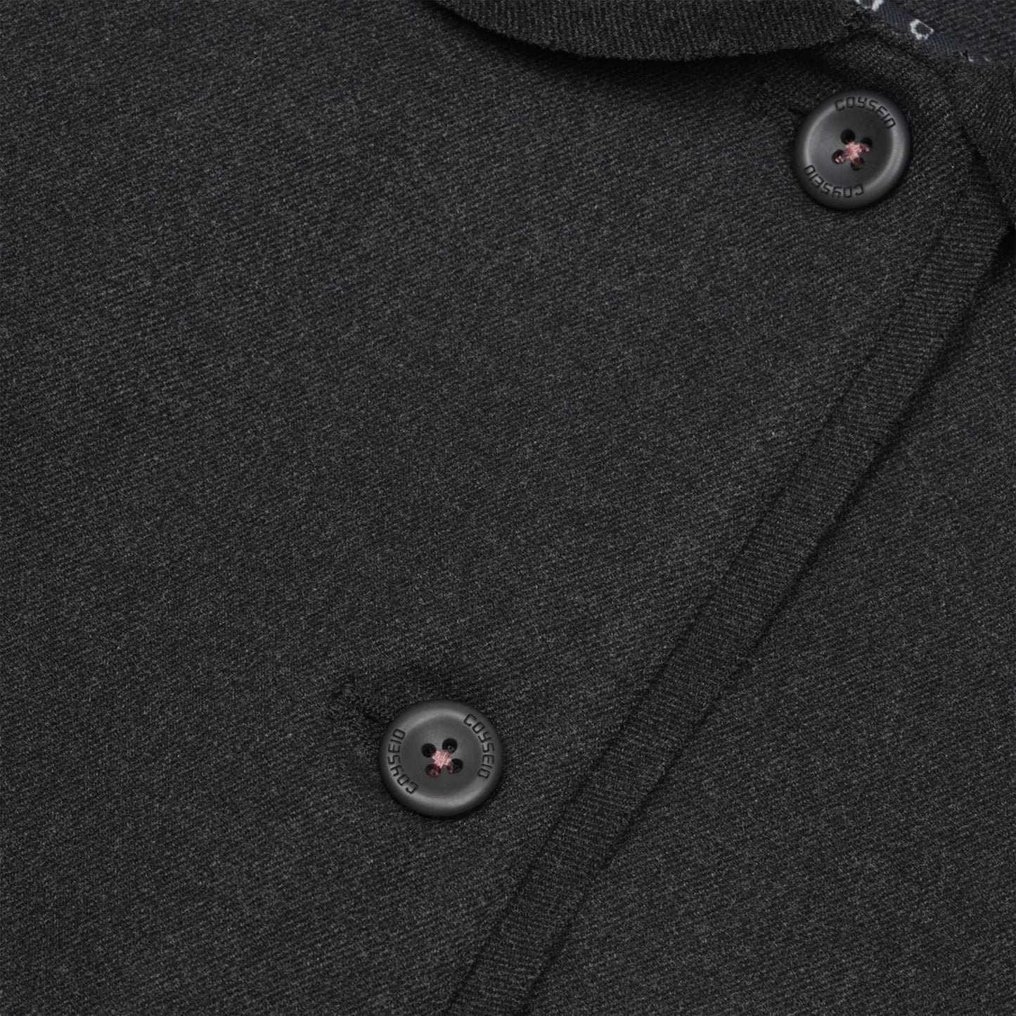 ROUNDED RAW HEM JACKET / CHARCOAL / ジャケット