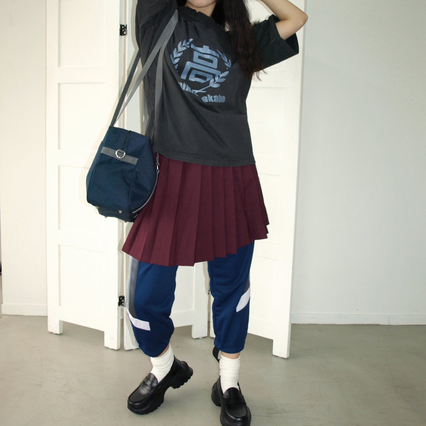HIGH SCHOOL NERD PANTS / NAVY / ジャージパンツ