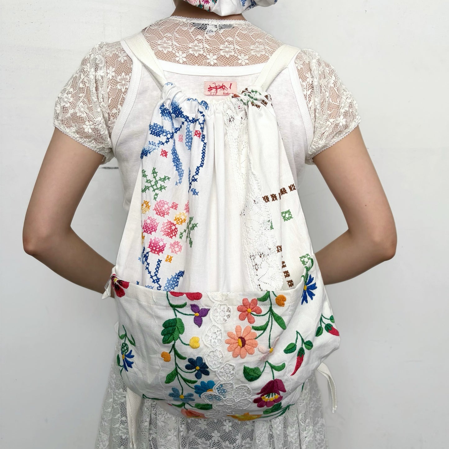 TABLECLOTH drawstring backpack / テーブルクロスバックパック