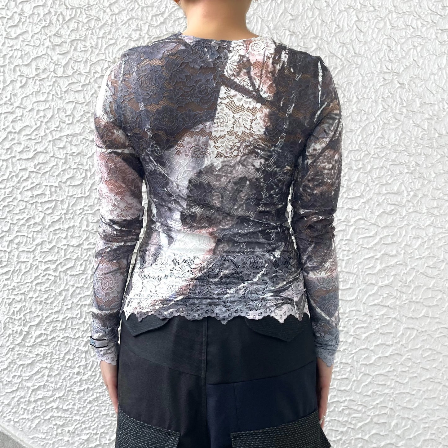 LACE DIRECT PRINT CUTSEW / CAMO / レースダイレクトプリントカットソー