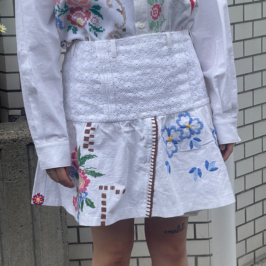 【SHEEP別注】TABLE CLOTH GATHERED SKIRT / テーブルクロスギャザースカート