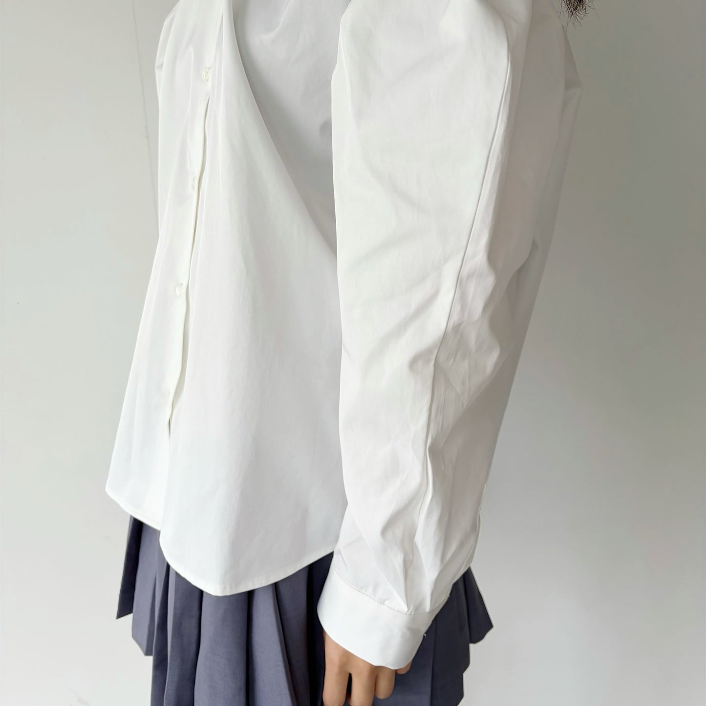 DOLL COLLAR SHIRT / WHITE / ドールカラーシャツ