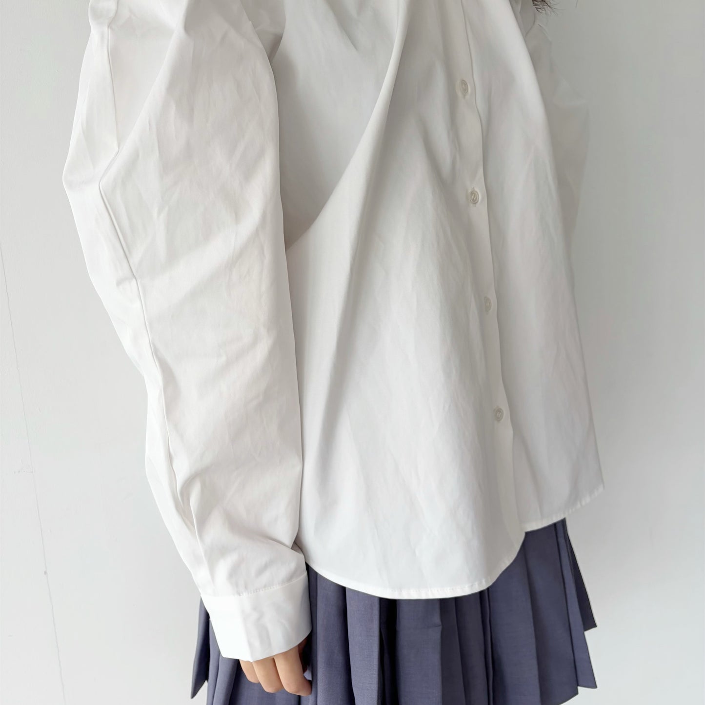DOLL COLLAR SHIRT / WHITE / ドールカラーシャツ