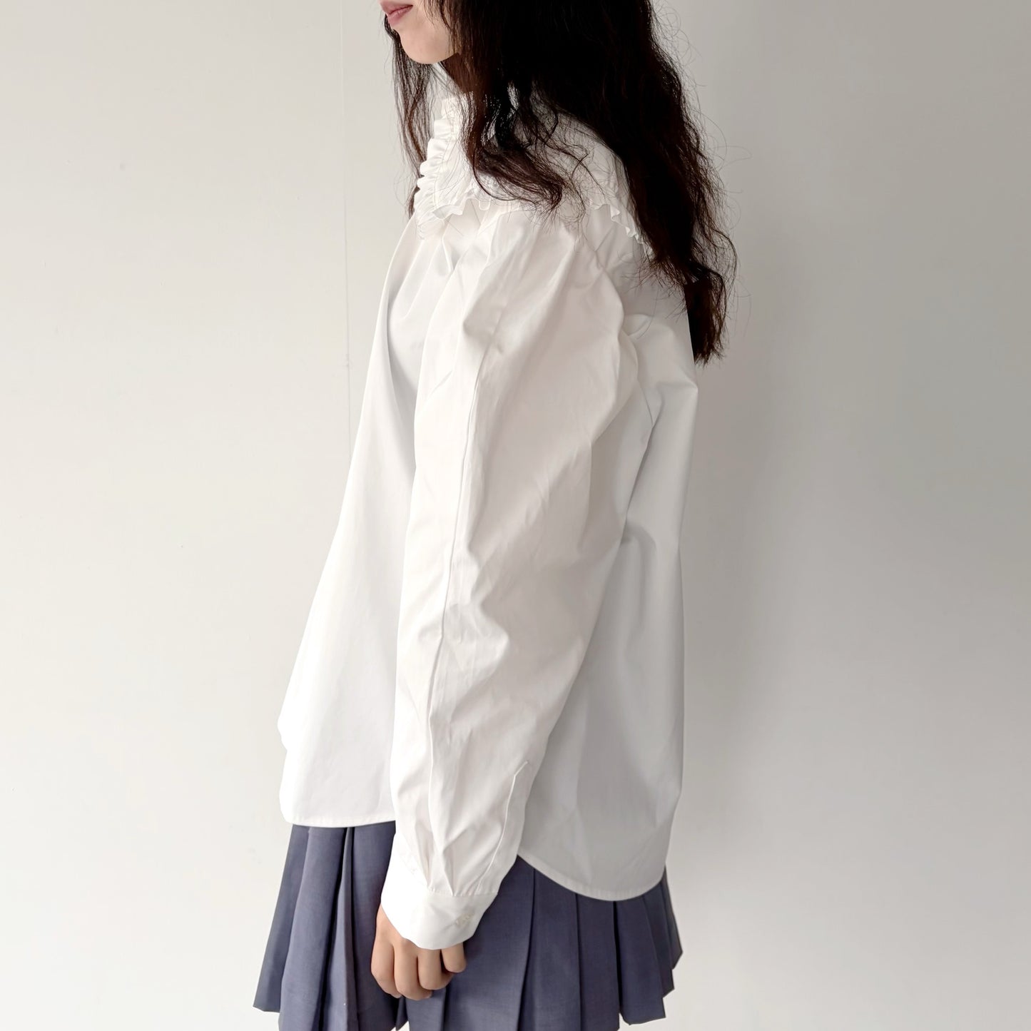 DOLL COLLAR SHIRT / WHITE / ドールカラーシャツ