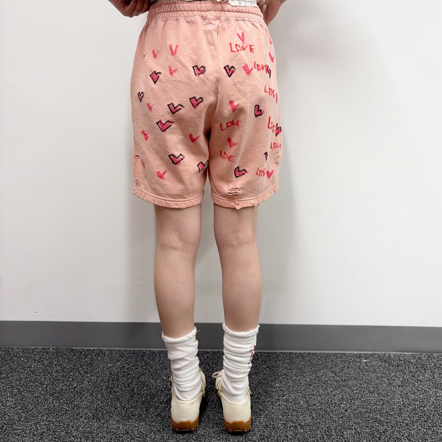 Paint half pants / Pink / ペイントハーフパンツ | シープ / SHEEP