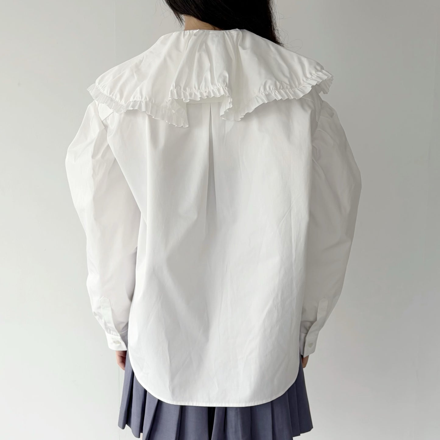 DOLL COLLAR SHIRT / WHITE / ドールカラーシャツ