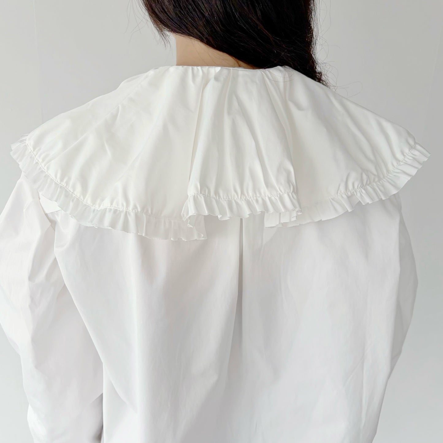 DOLL COLLAR SHIRT / WHITE / ドールカラーシャツ