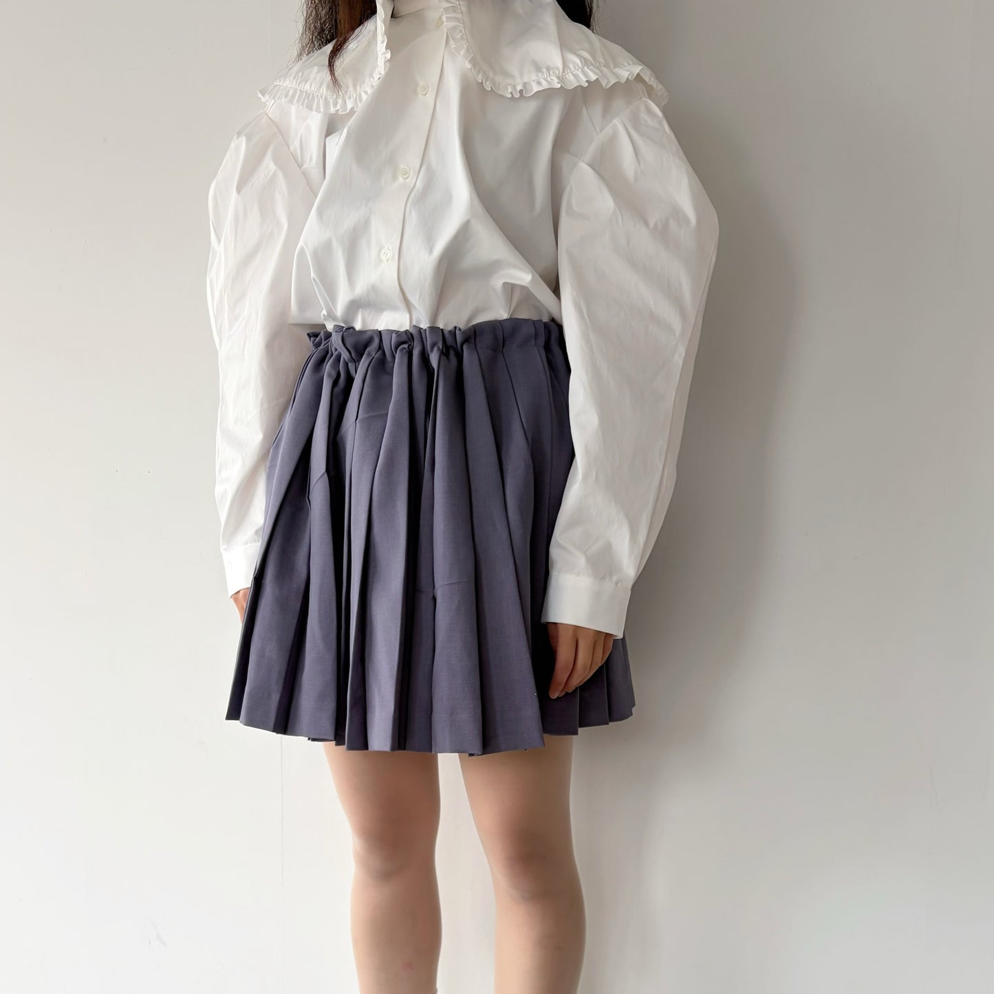 DOLL COLLAR SHIRT / WHITE / ドールカラーシャツ