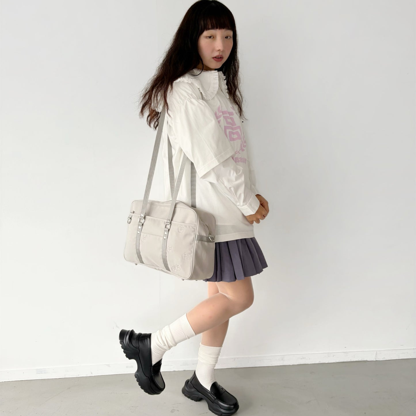 DOLL COLLAR SHIRT / WHITE / ドールカラーシャツ