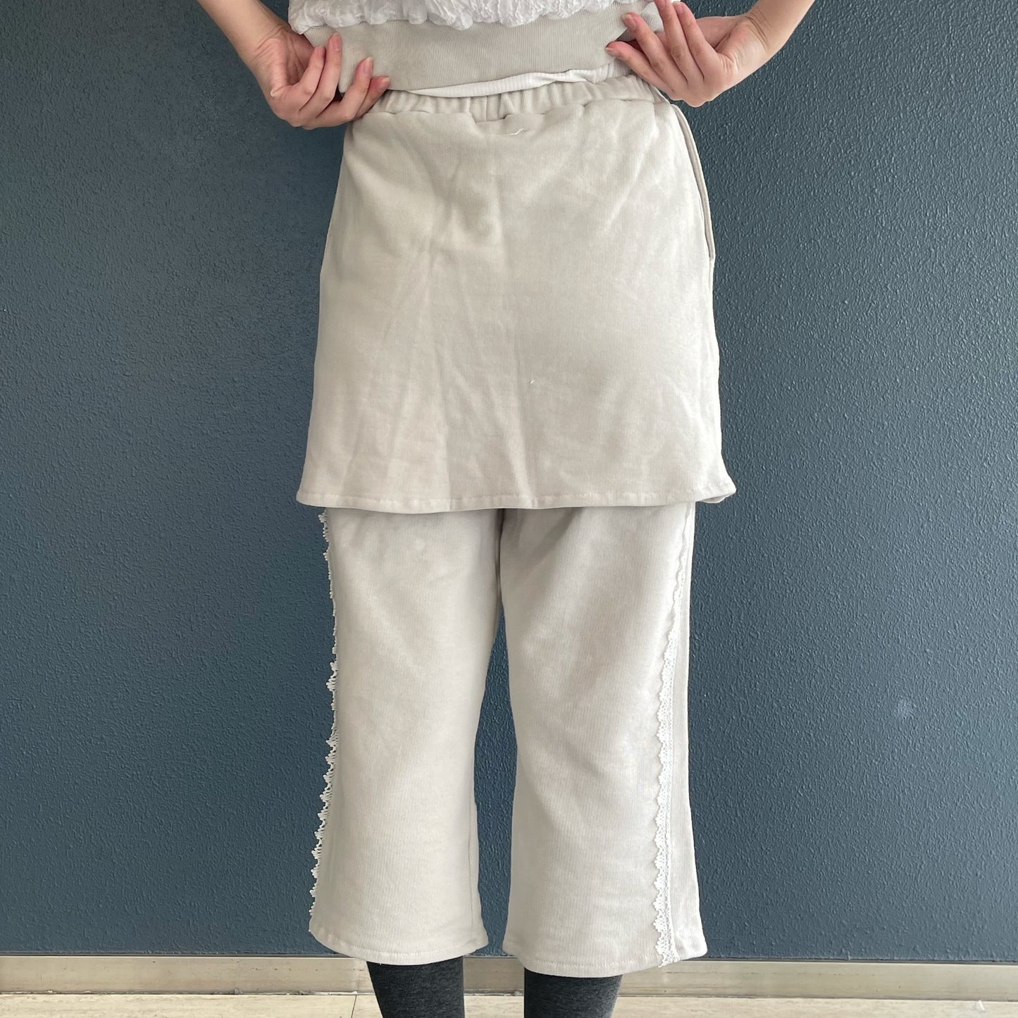 Skirt pants / Grey / スカートパンツ