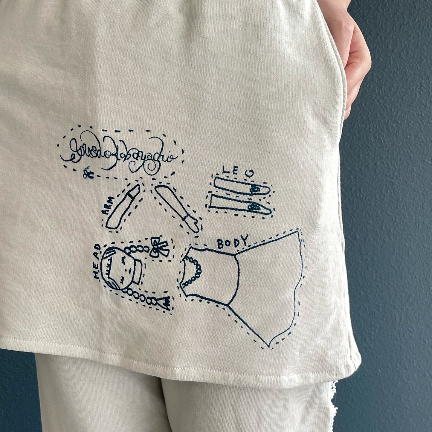 Skirt pants / Grey / スカートパンツ