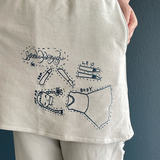 Skirt pants / Grey / スカートパンツ