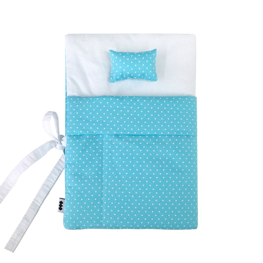 【SHEEP LIMITED】Puffy Bed Book / dot blue / ノート付きブックカバー