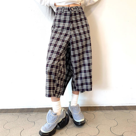 Big size 3Way’s capri pants / Navy / オーバーサイズハーフパンツ