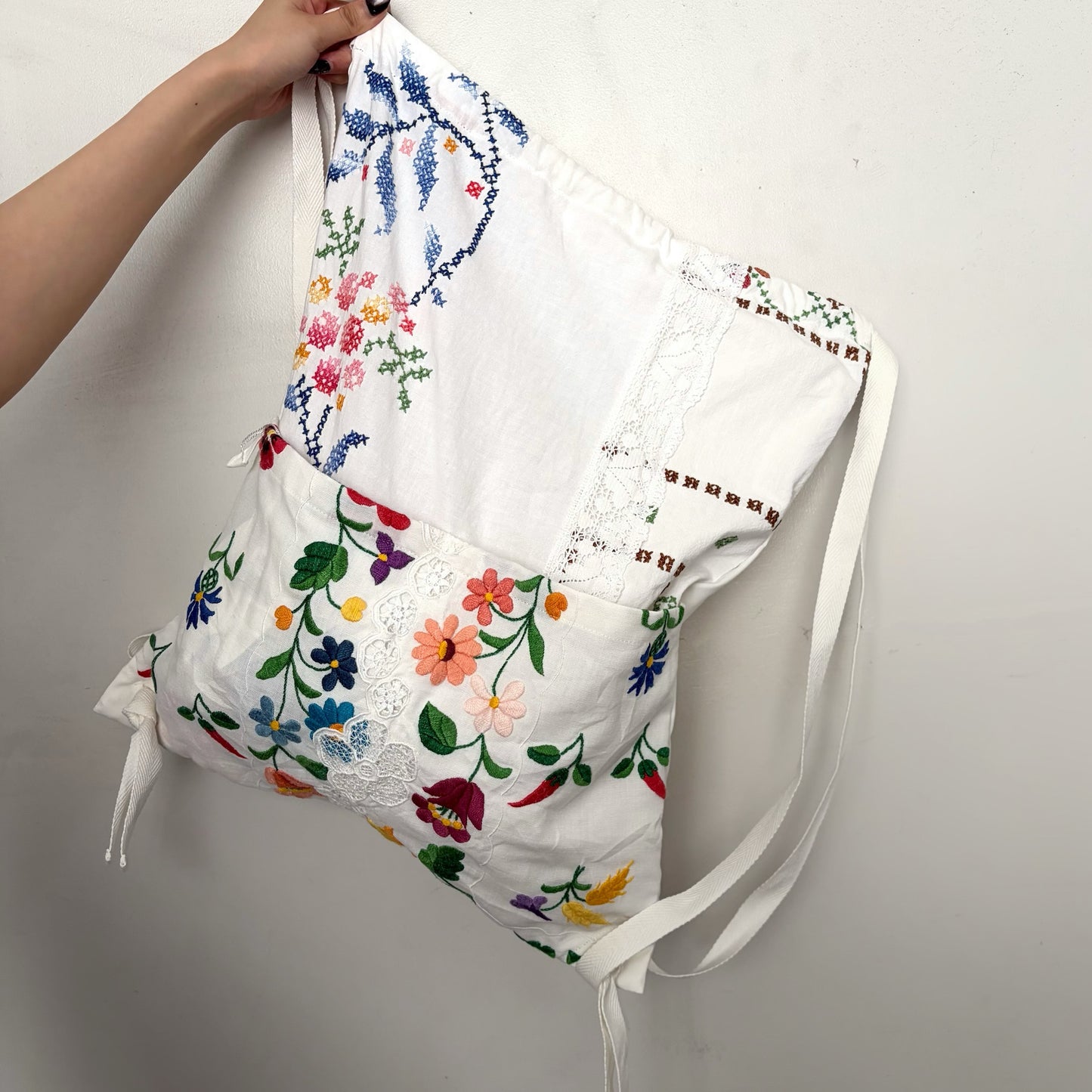 TABLECLOTH drawstring backpack / テーブルクロスバックパック