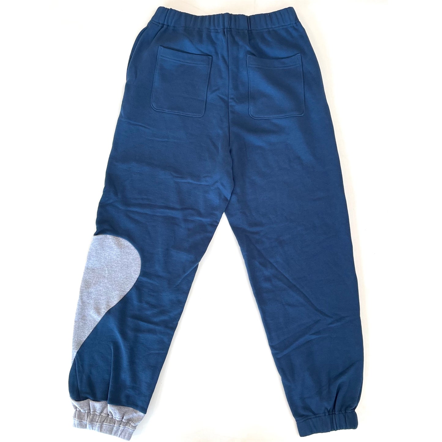 TWO-TONE UNE UNE SWEAT PANTS / BLUE / パターンスウェットパンツ