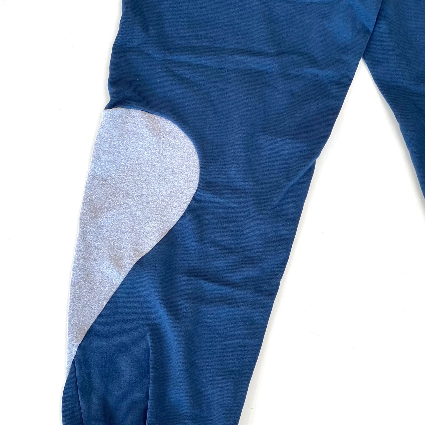 TWO-TONE UNE UNE SWEAT PANTS / BLUE / パターンスウェットパンツ