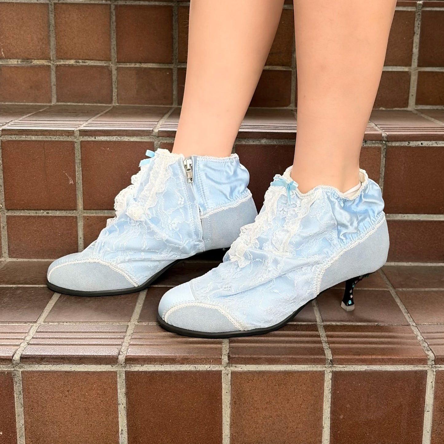 PANTY SHORT BOOTS / BLUE / ランジェリーショートブーツ