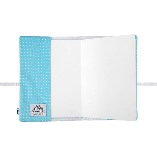【SHEEP LIMITED】Puffy Bed Book / dot blue / ノート付きブックカバー
