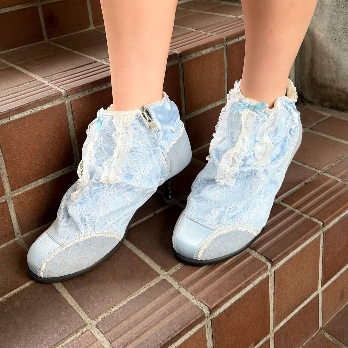 PANTY SHORT BOOTS / BLUE / ランジェリーショートブーツ