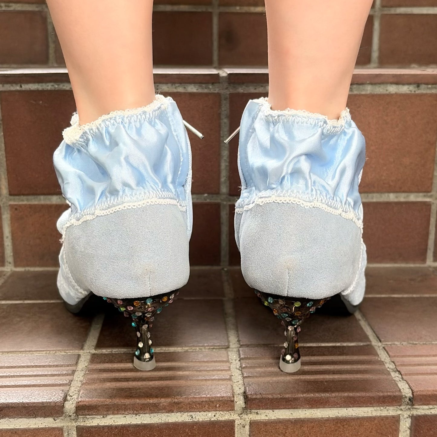 PANTY SHORT BOOTS / BLUE / ランジェリーショートブーツ
