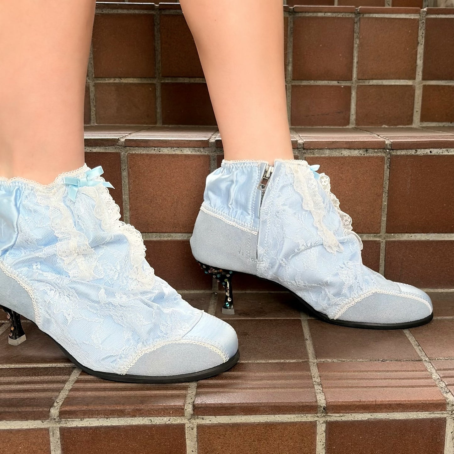 PANTY SHORT BOOTS / BLUE / ランジェリーショートブーツ