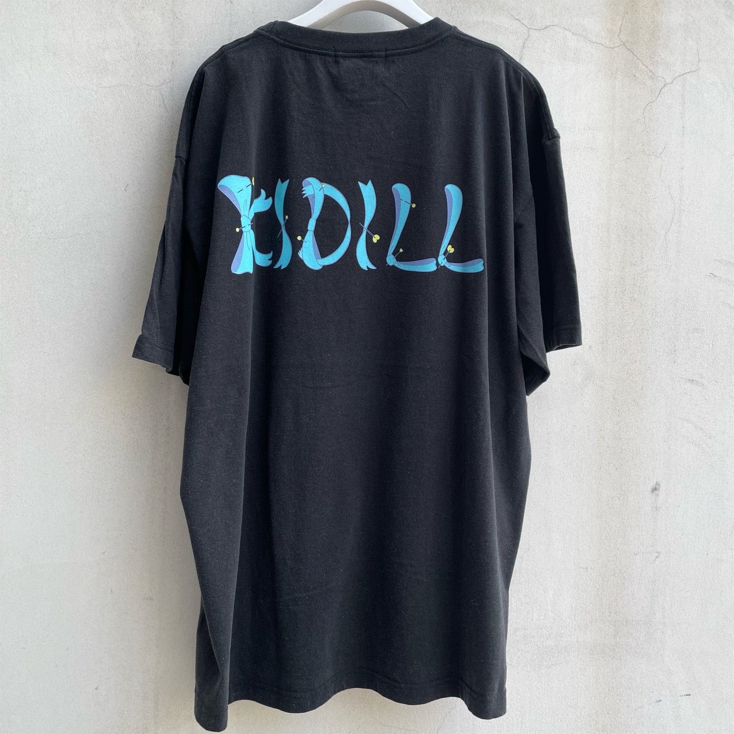 CYBER PUNK GIRL T-SHIRT BIOWASHED / BLACK / 田中かえコラボレーション