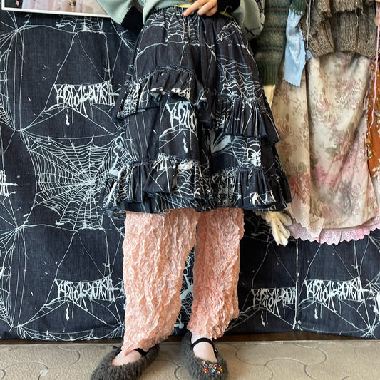 Spider Logo Denim Skirt / denim / スパイダーデニムスカート